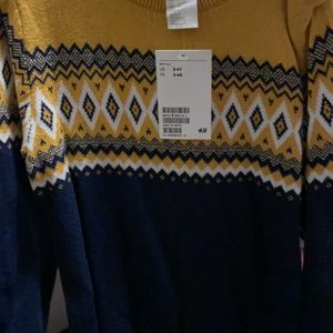 H&M boys fair isle sweater